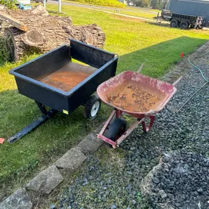 Utility Cart and True Temper Wheelbarrow