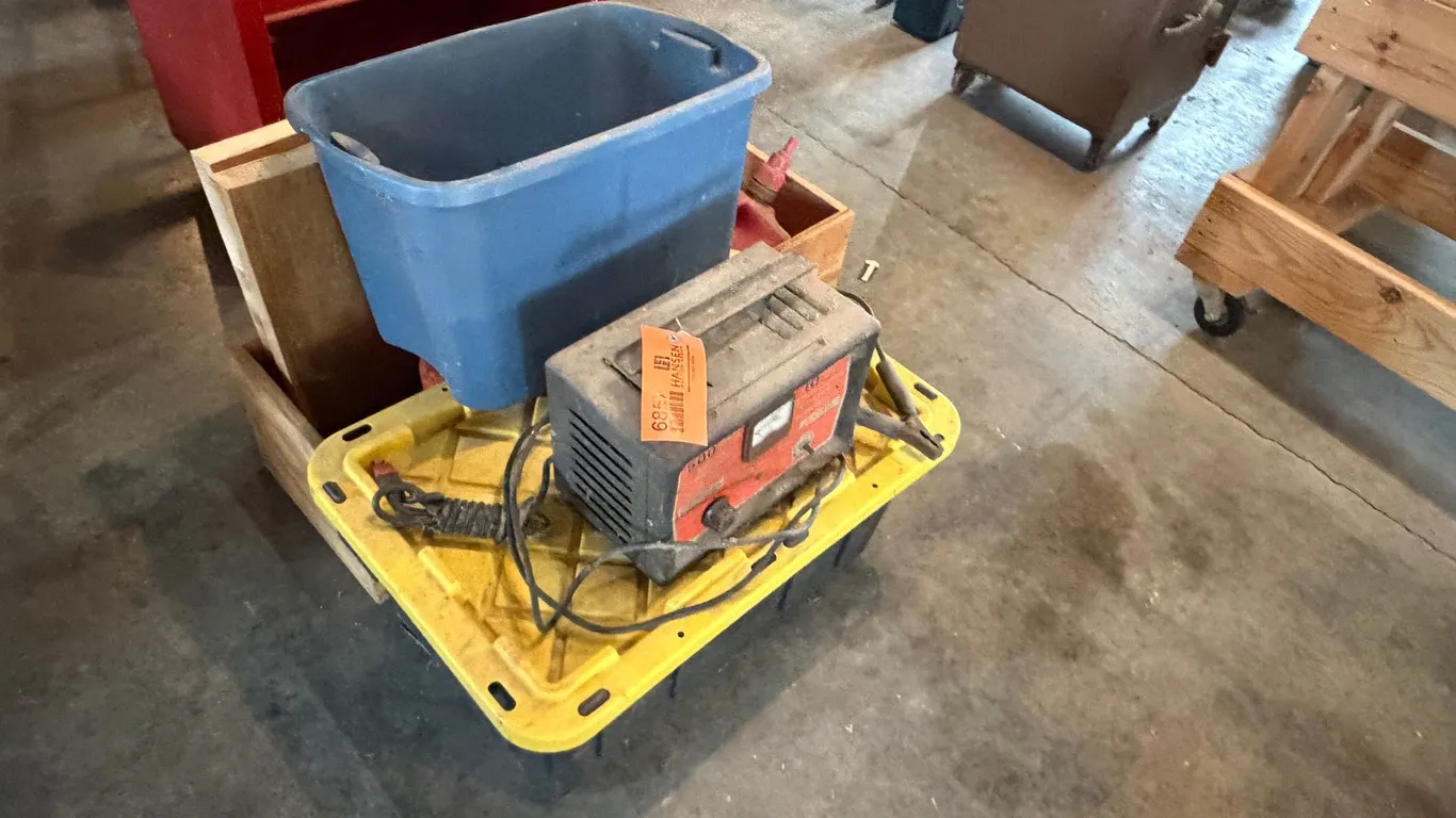 Sure-Fine Battery Charger and Totes