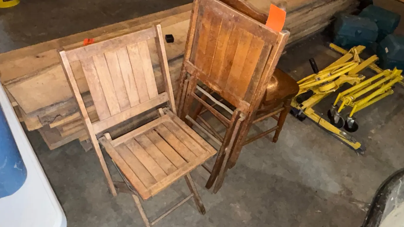 (3) Vintage Wooden Chairs