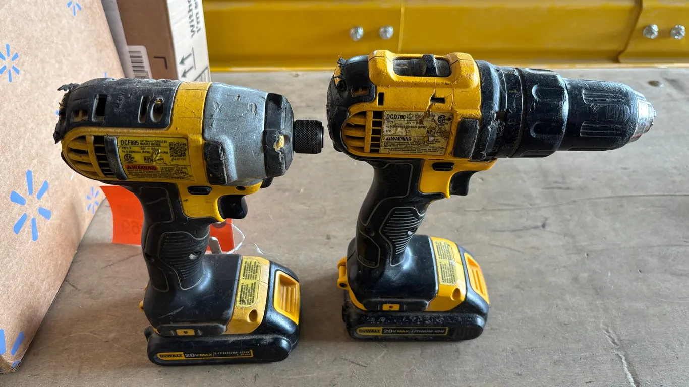 (2) DeWalt Cordless Tools