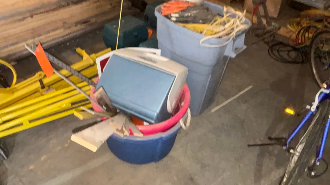 Electrical Wire and (2) Poly Tubs