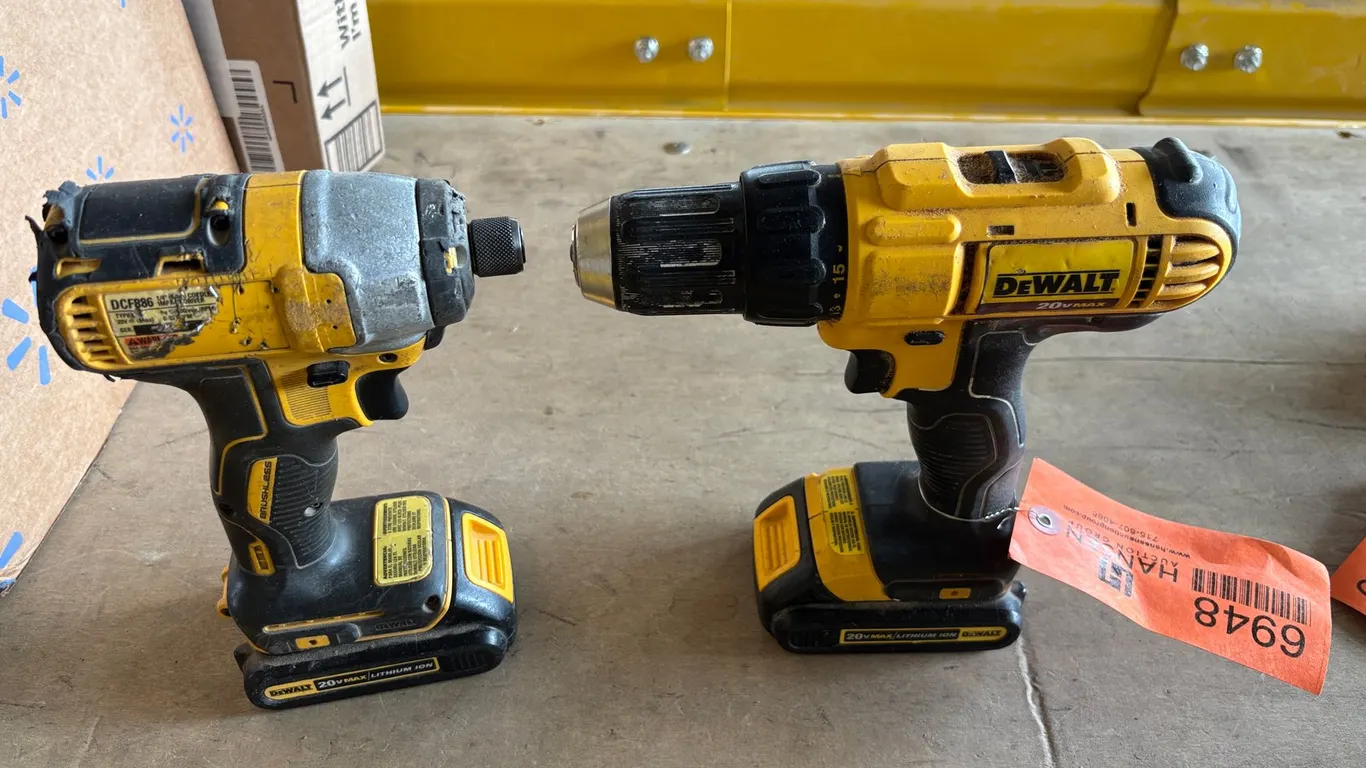 (2) DeWalt Cordless Tools