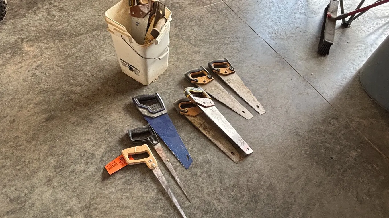 Approximately (10) Hand Saws