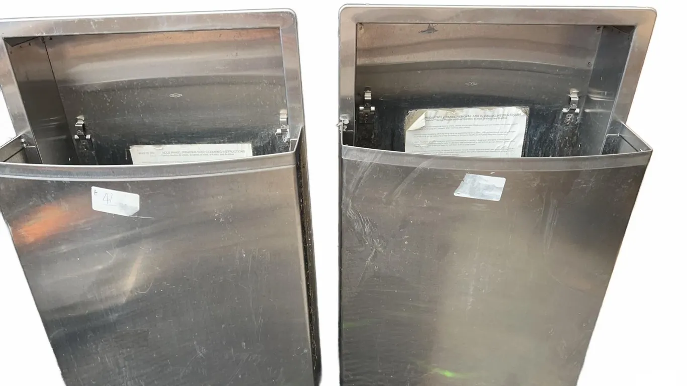 Bobrick Contura Series Stainless Steel Waste Receptacles