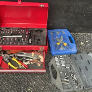 Hand Tool Set With Sockets, Pliers, And Cases