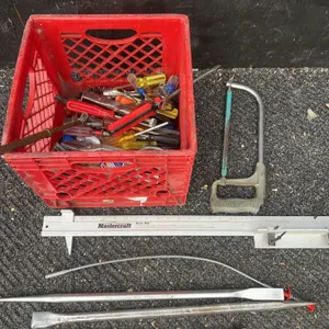 Hand Tool Lot And Mastercraft Accu-Rip Guide 