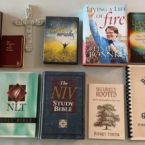 Christian Lot: Bibles, Devotionals, Books, DVD, and Crosses