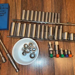Craftsman 3/8" Drive Socket Set with Ratchet, Swivel, Extension & Adapters
