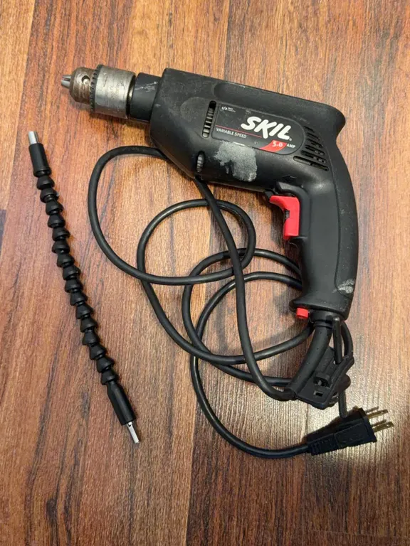 SKIL 6355 5.0 Amp Variable Speed Corded Drill With Flexible Shaft Extension