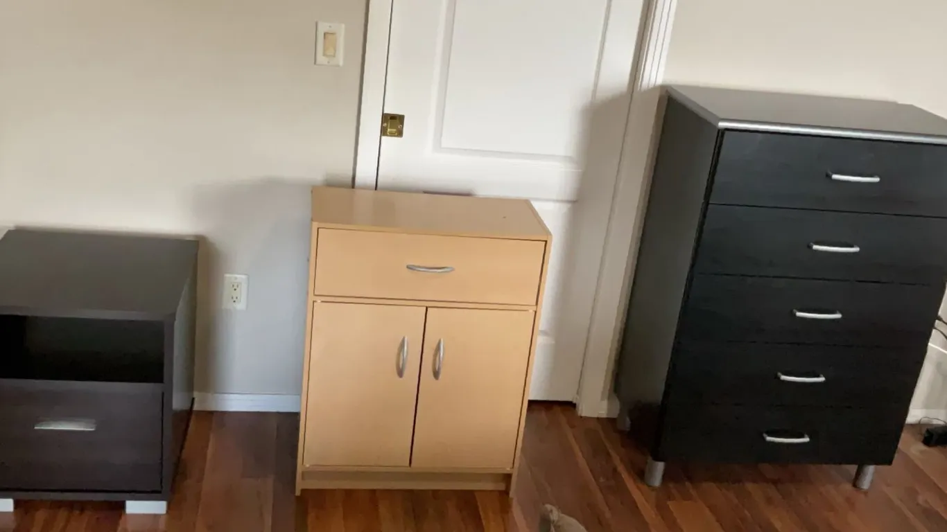 Three Bedroom Storage Units with Drawers and Cabinets