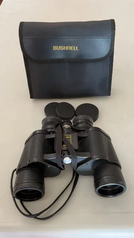 Bushnell Binoculars with Case and Lens Caps