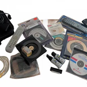 Electro Essentials Including Headphones, Remotes, CD/DVD Lens Cleaners and Accessories