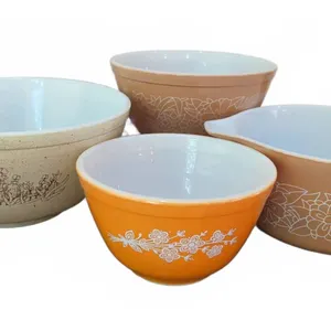 Pyrex Mixing Bowls Assorted Patterns Set of 4