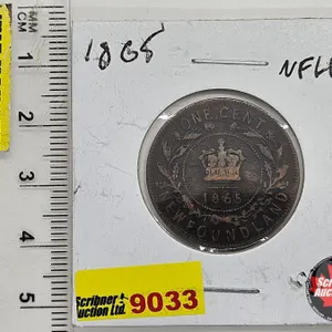 Newfoundland One Cent 1865
