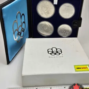 RCM Olympic Coin Proof Set : Series I Olympic Coins : Geographic : COA (Copyright 1972 COJO 76) (Ste