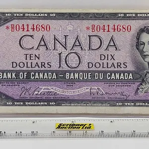 Canada $10 Bill 1954 *Replacement : Beattie/Rasminsky # *BD0414680