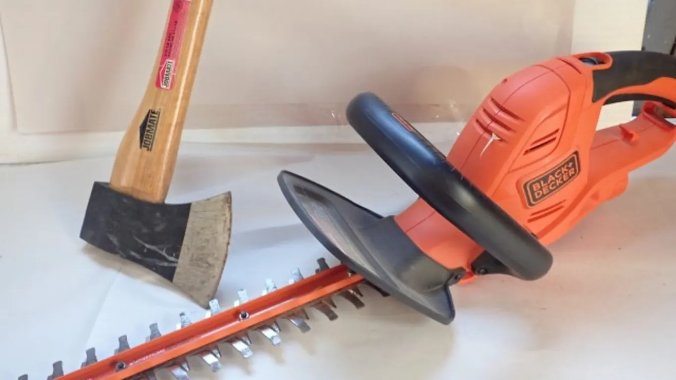 Hedge Trimmer & Axe