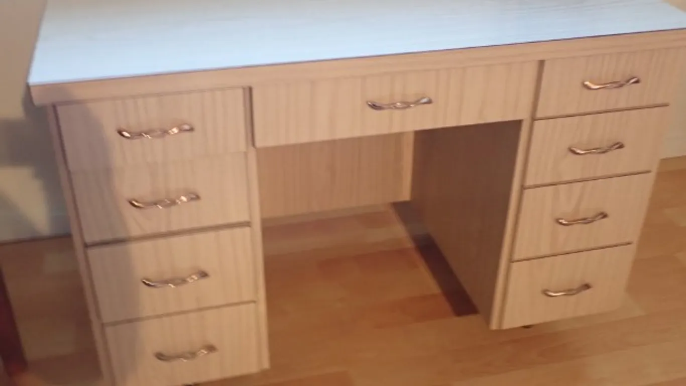 MCM Double Pedestal Desk