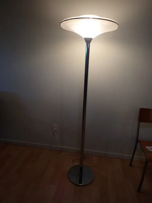 Chrome Torchiere Floor Lamp