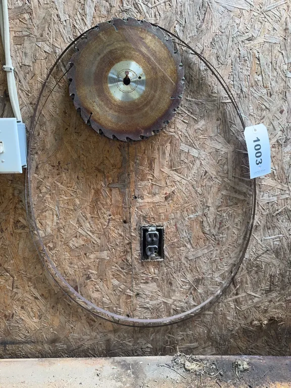 9 3/4” Saw Blades and band saw blades - Qty. 2 each