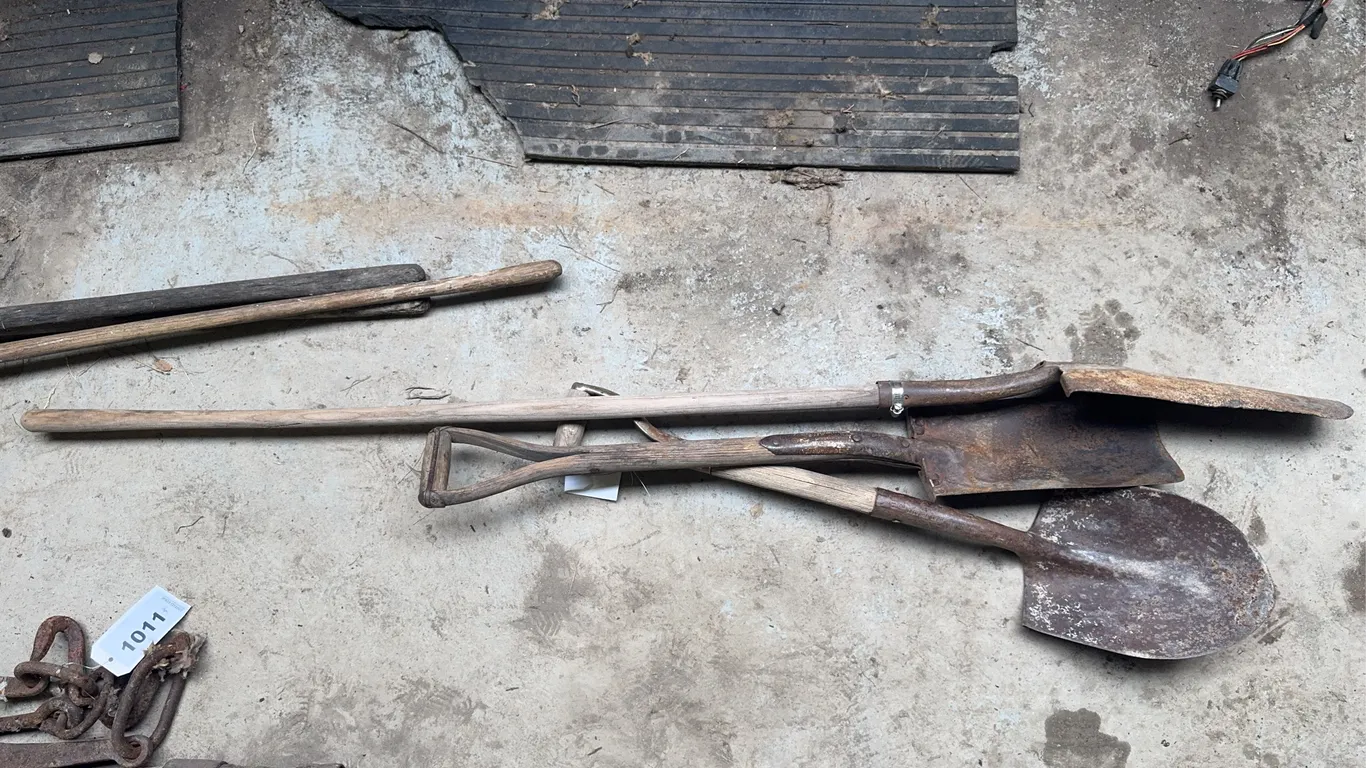 Dirt Shovel Qty. 1 and Spades Qty. 2