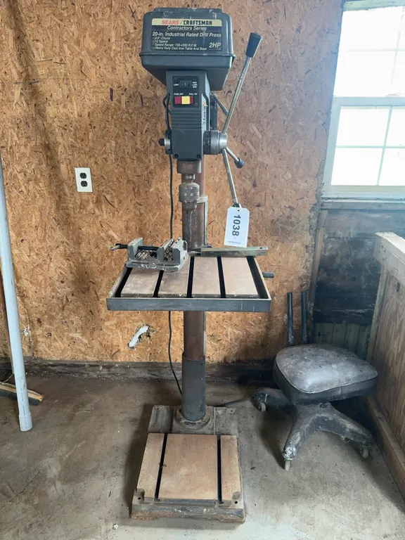 Sears/Craftsman Drill Press - 20in, 2hp, 3/4” Chuck, 12 Speed, Cast Table