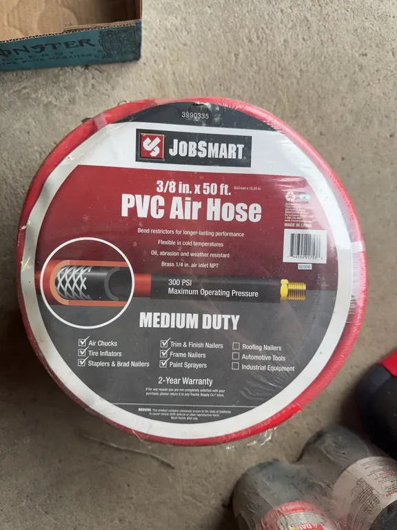 PCV 3/8” Air Hose - Qty. 2 never opened