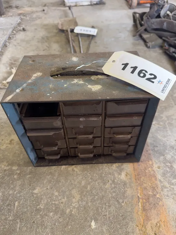 Small Chest with Misc Hardware - 10” T x 8”w x 6” D