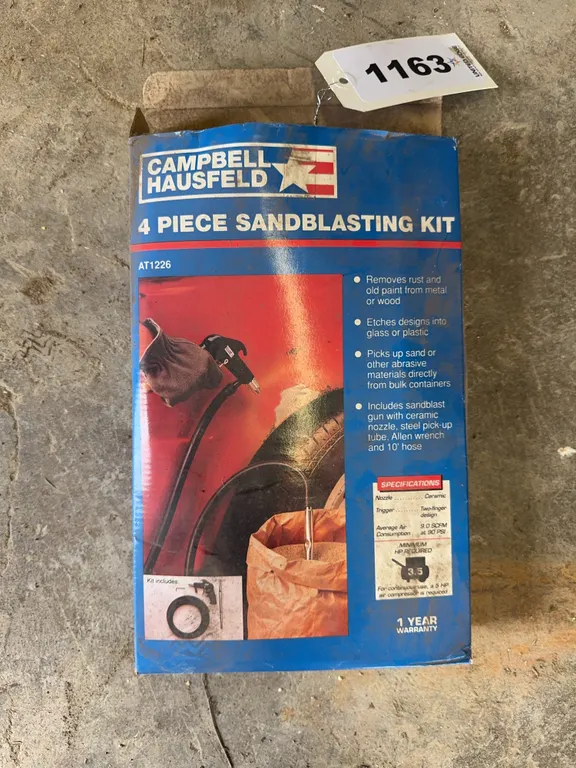 Campbell Hausfeld 4 Piece Sandblaster Kit