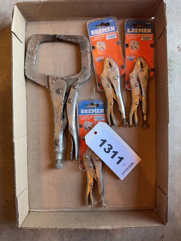 Small Locking Pliers and Clamp