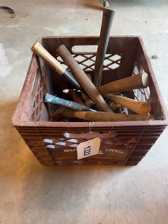 Crate w/ Assortment of Hammers