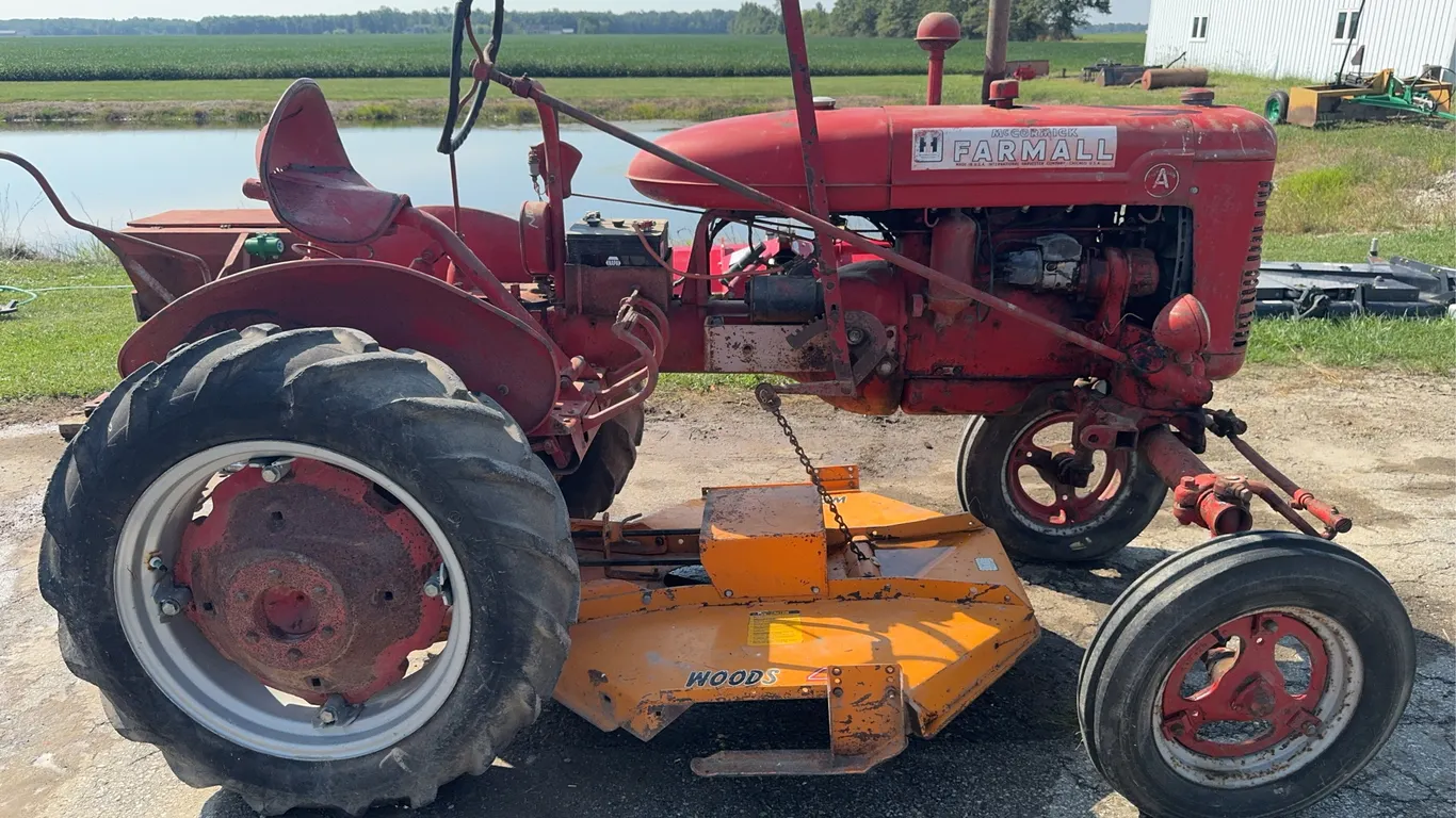 McCormick Farmall Model A w/ Woods Belky Mower