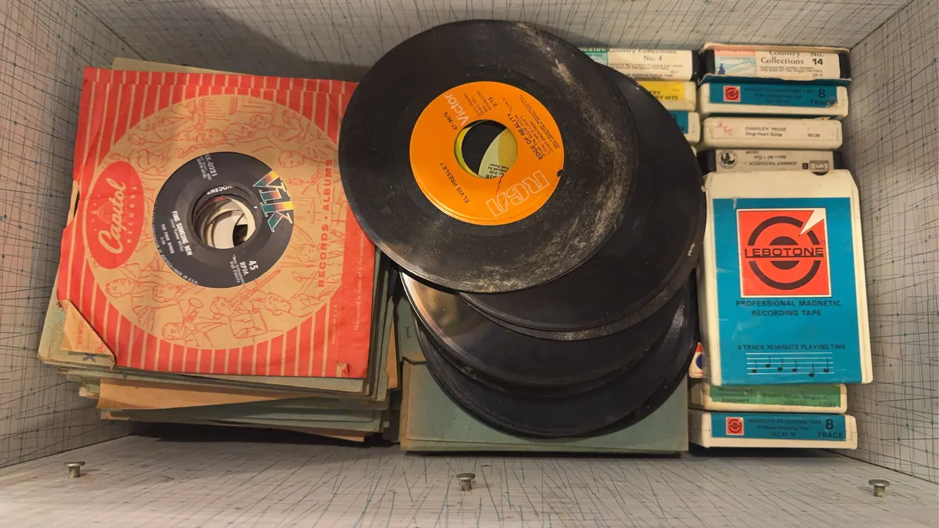 Cooler with Records