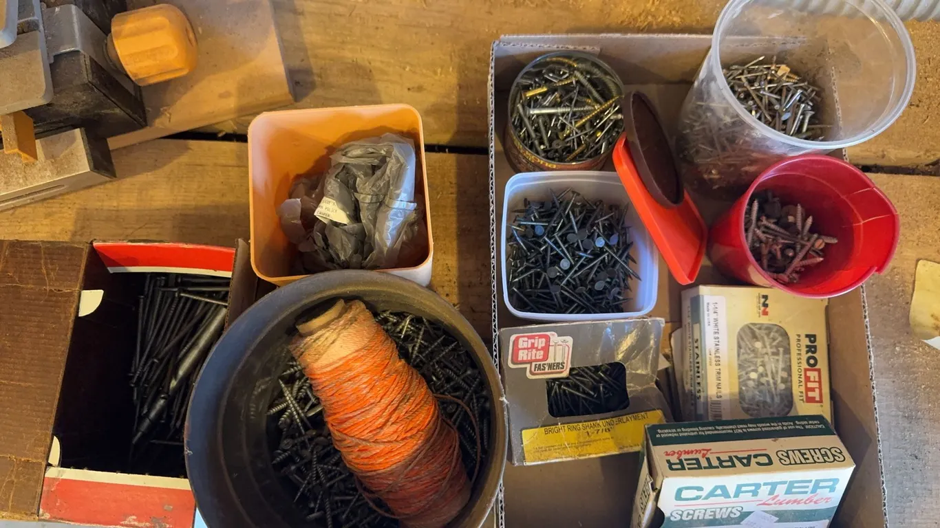 Assortment of Nails and Screws