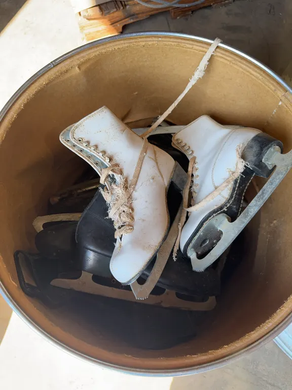 Barrel of Ice Skates - Assortmemt of Sizes