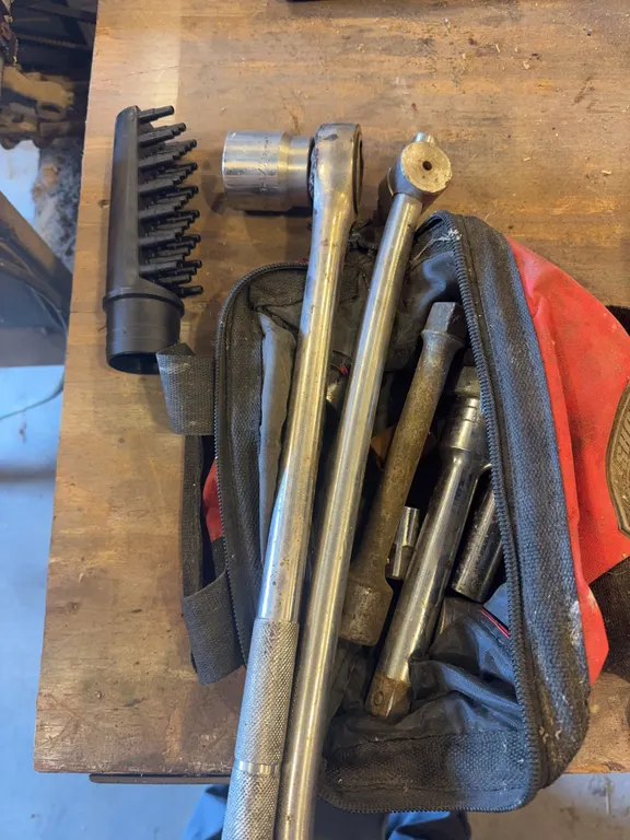 3/4” Ratchet, Breaker Bar, Extensions and sockets
