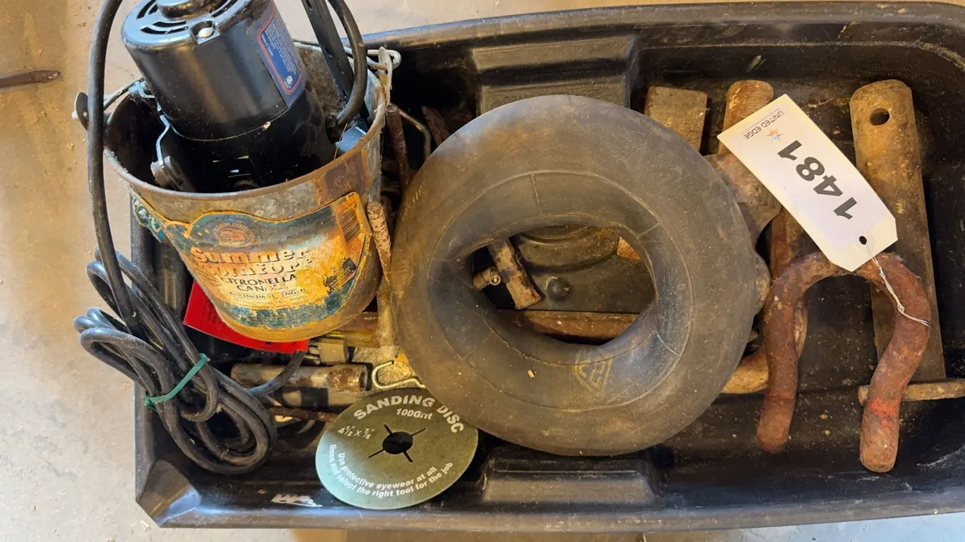 Cleves, Hitch Pins, Wire Wheel, Battery Charger