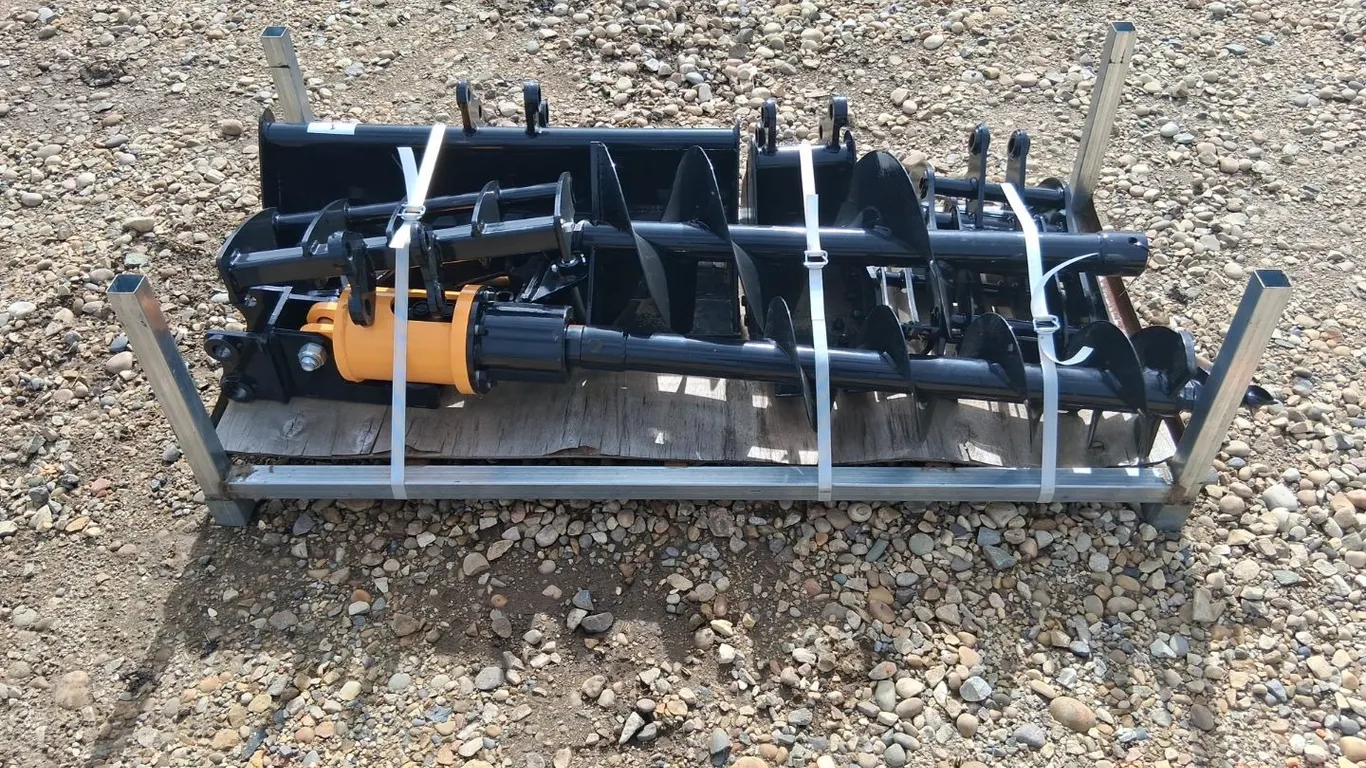 Mini Excavator Augers, Buckets, Ripper Tooth, Grapple (Unused)