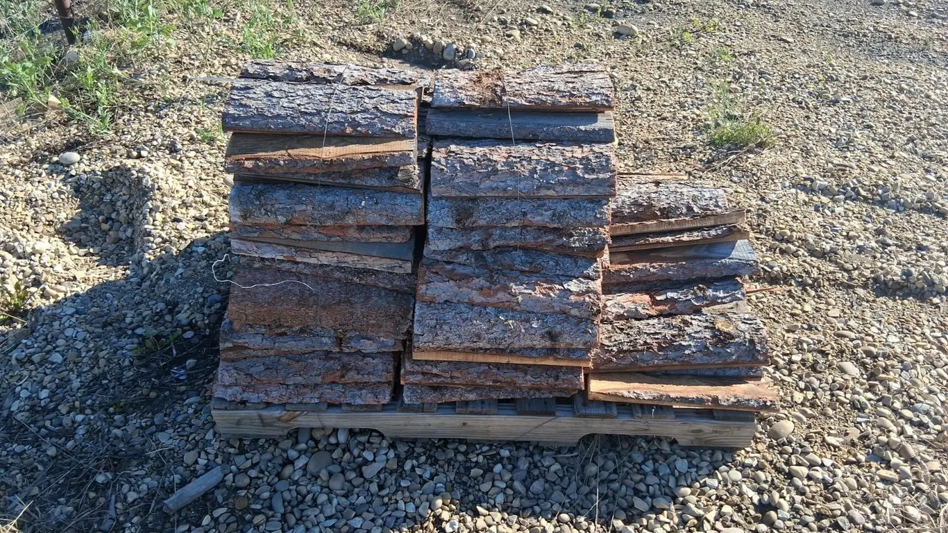 Dry Tamarack Firewood Slabs