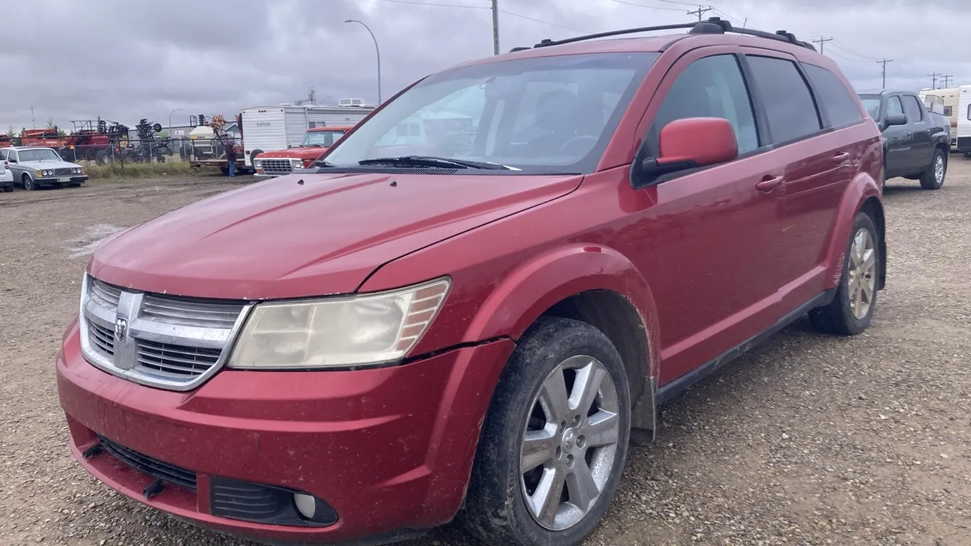 2010 Dodge Journey Red SUV VIN: 3D4PG5FV9AT100809