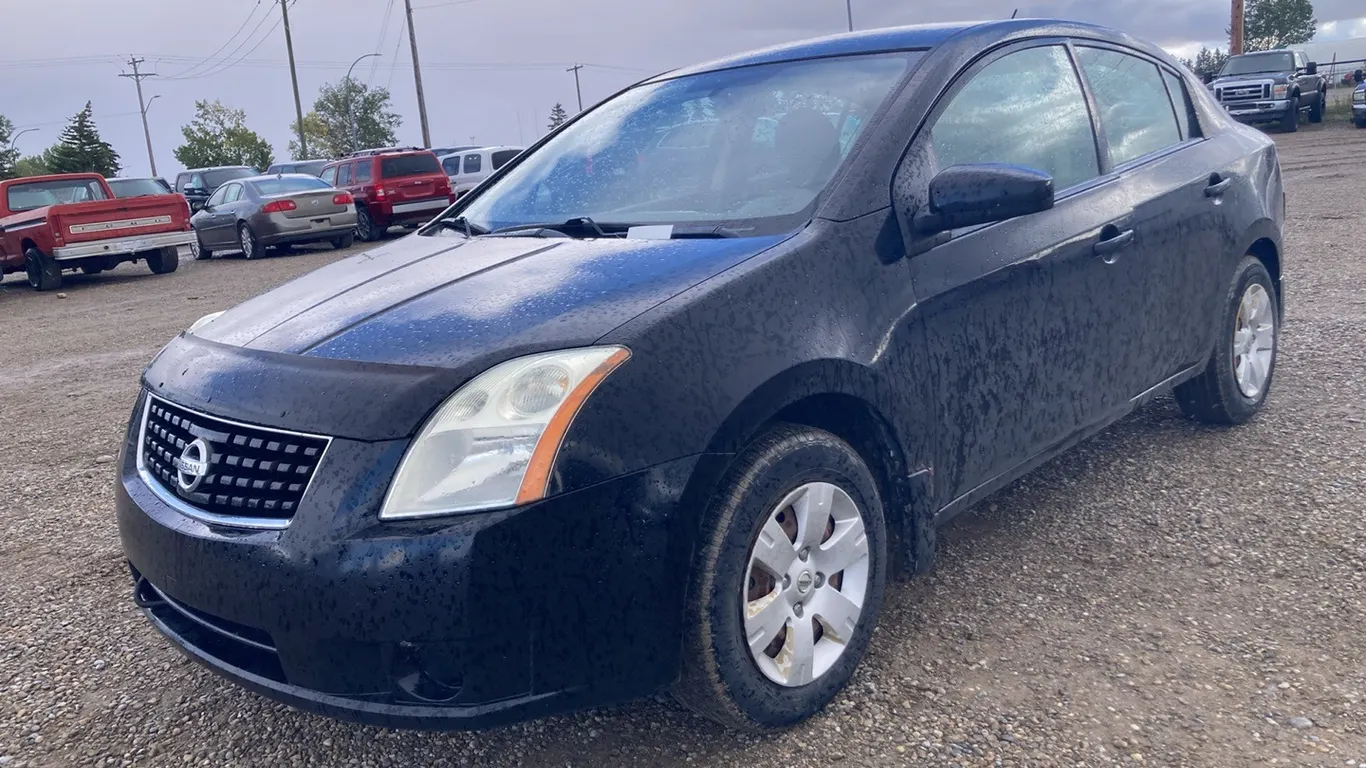 2009 Nissan Sentra Black Car VIN: 3N1AB61E49L695470
