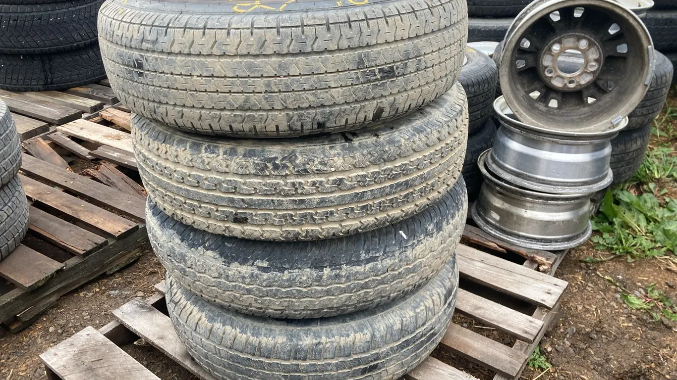 (4) 16" Trailer Rims with Tires