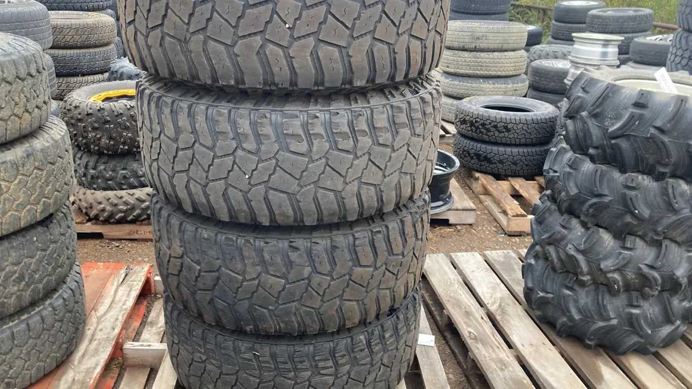 (4) 38x13.5R20 on 20x12RBP Rims