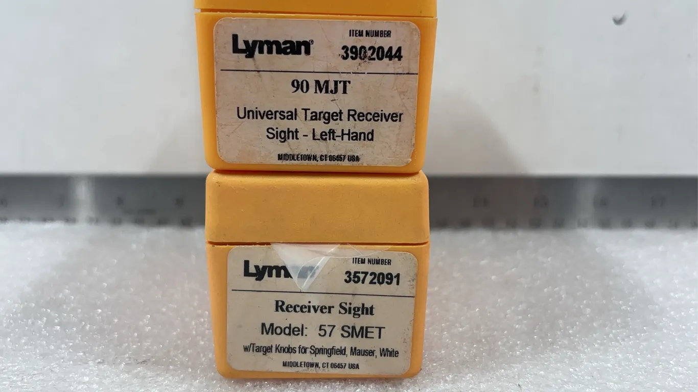 2 - Boxes of Lyman Firearms Sights
