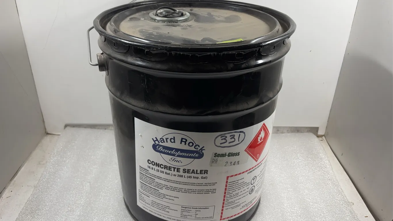 18.9 Litre Tub of Concrete Sealer, approx. Half Full *Unreserved*