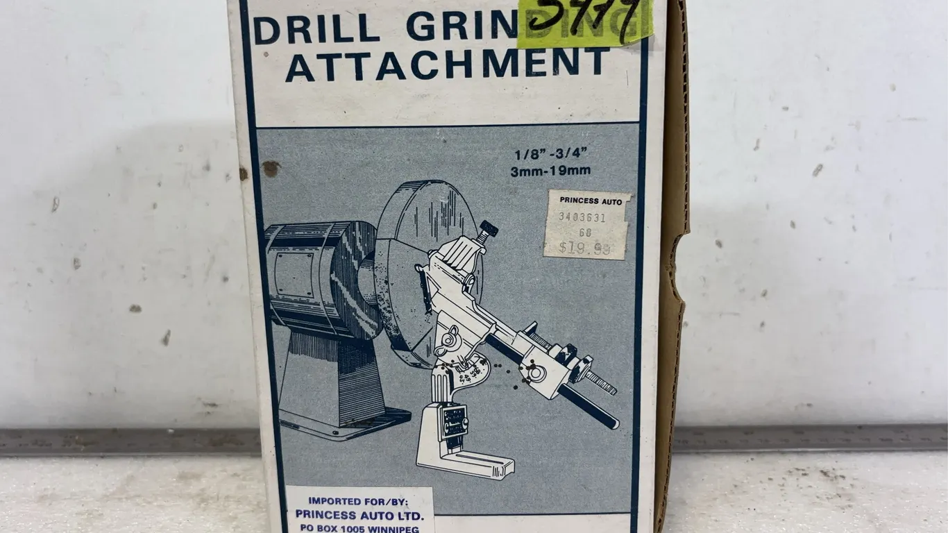 Drill Grinding Attachment Kit in Box 1/8" - 3/4", approx. Dimensions of Box 6" x 8" x 2" *Unreserved*