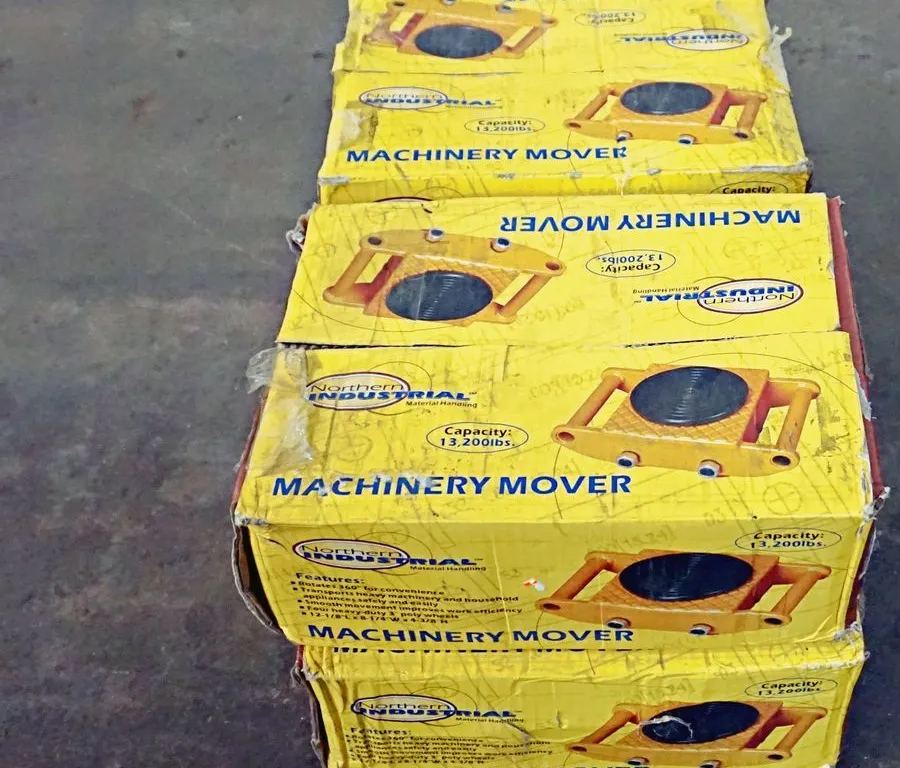 (4) Machinery Mover Rigging Skates