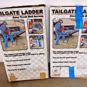 (2) Traxion Portable Tailgate Ladders