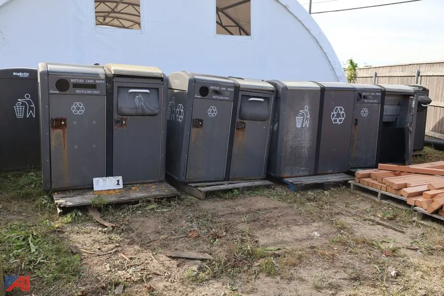 Big Belly Solar Trash Cans