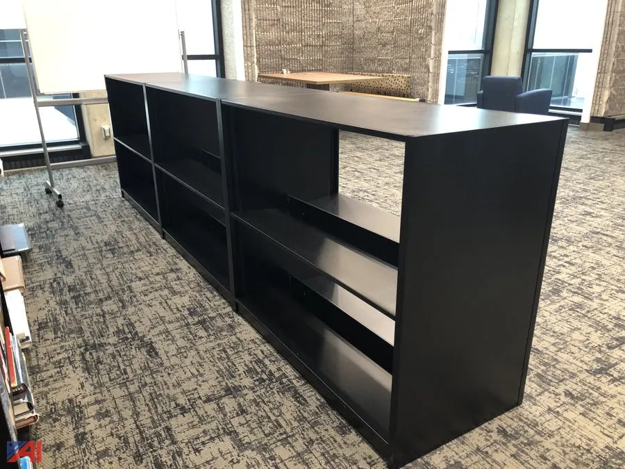 Black Metal Set of Shelving